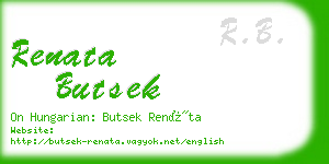 renata butsek business card